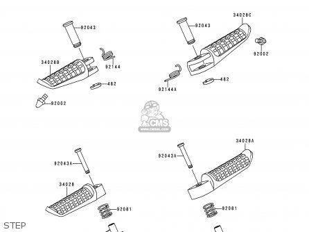 STEP - ZR750C1 ZEPHYR 750 1991 EUROPE UK FR AR FG GR IT NR SD SP ST
