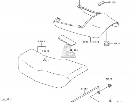 SEAT - ZR750C1 ZEPHYR 750 1991 EUROPE UK FR AR FG GR IT NR SD SP ST