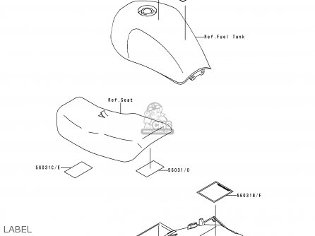 LABEL - ZR750C1 ZEPHYR 750 1991 EUROPE UK FR AR FG GR IT NR SD SP ST