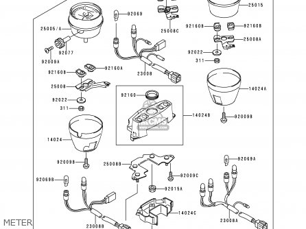 METER - ZR750C2 ZEPHYR 1992 USA CALIFORNIA CANADA