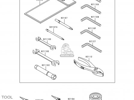 TOOL - ZR750C2 ZEPHYR 750 1992 EUROPE UK FR AR FG GR IT NR SD SP ST