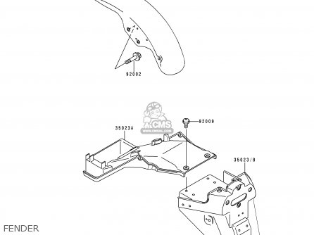FENDER - ZR750C3 ZEPHYR 1993 USA CALIFORNIA CANADA