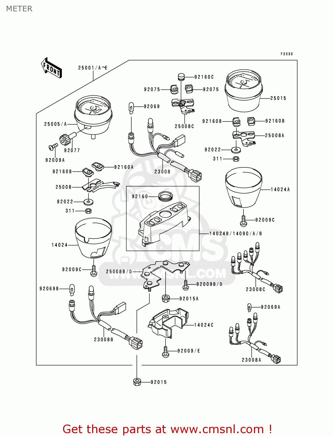 METER ZR750C4 ZEPHYR 750 1994 EUROPE UK FR AR FG GR NR SP ST