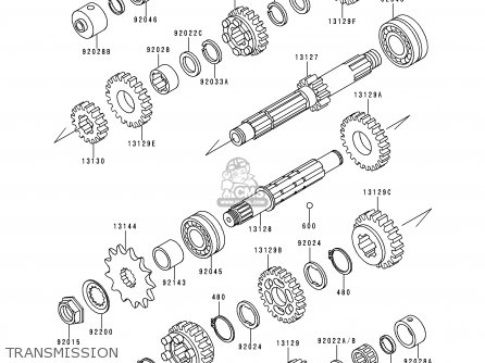 TRANSMISSION - ZR750C4 ZEPHYR 750 1994 EUROPE UK FR AR FG GR NR SP ST