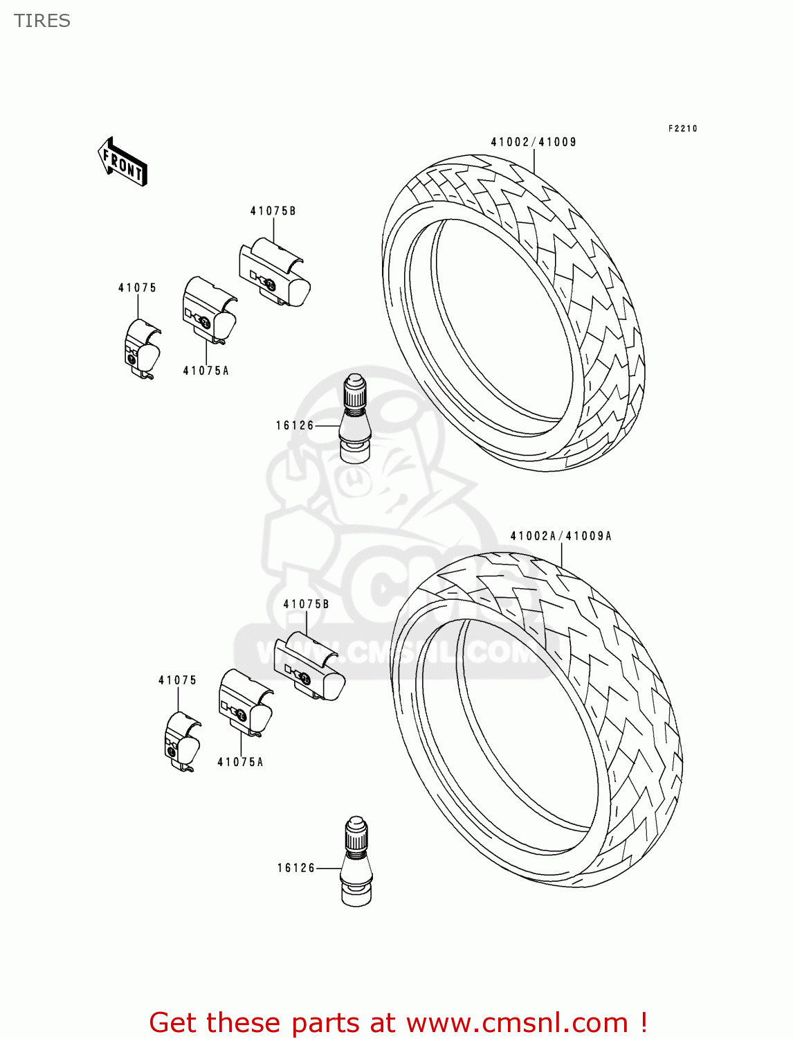 TIRES ZR750C5 ZEPHYR 750 1995 EUROPE UK FR NL AR FG GR SP ST