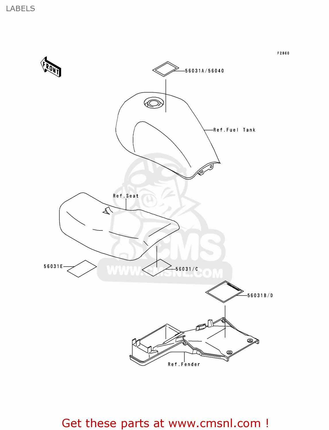 LABELS ZR750D1 ZEPHYR 750 1996 EUROPE UK FR NL AR FG GR NR SD SP ST