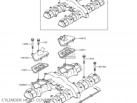 CYLINDER HEAD COVER - ZR750D1 ZEPHYR 750 1996 EUROPE UK FR NL AR FG GR NR SD SP ST