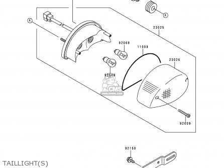TAILLIGHT(S) - ZR750D1 ZEPHYR 750 1996 EUROPE UK FR NL AR FG GR NR SD SP ST