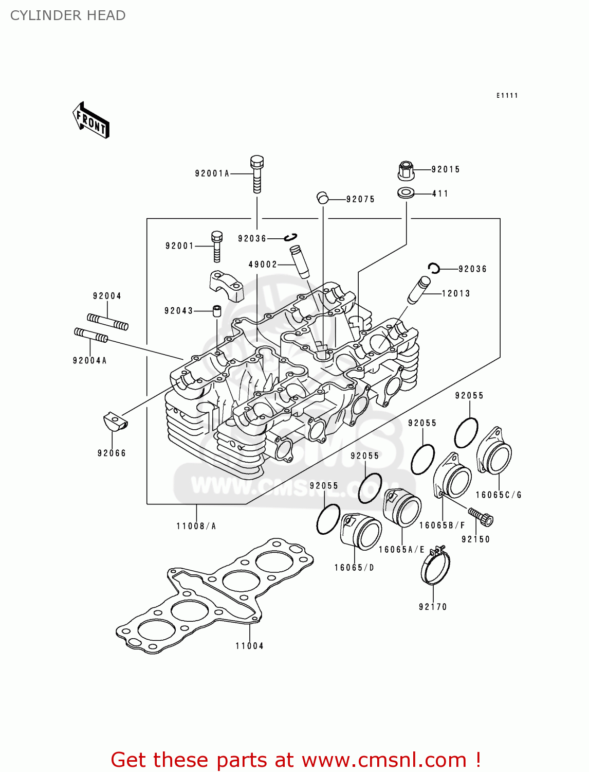 CYLINDER HEAD ZR750D2 ZEPHYR 750 1997 AUSTRIA FG
