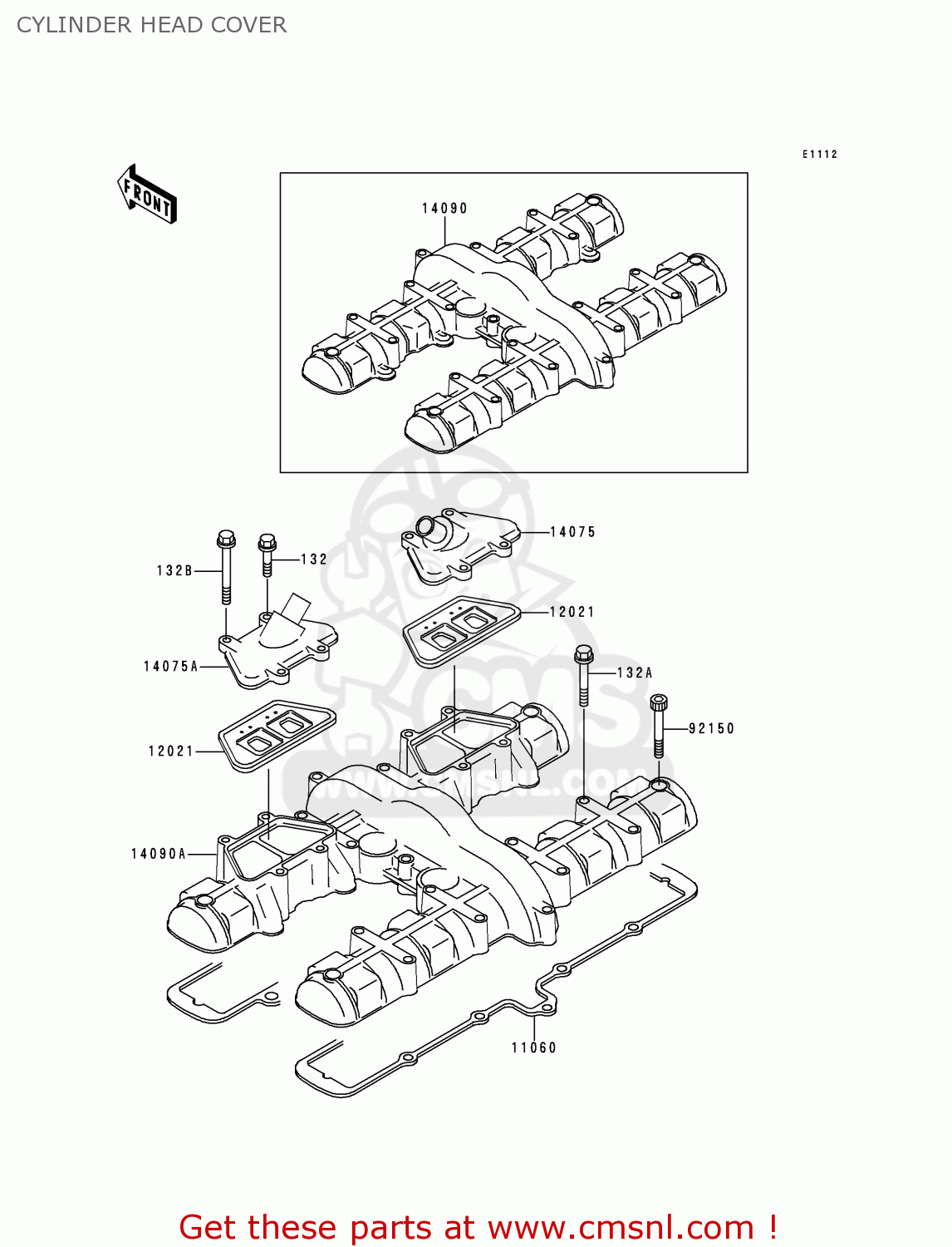 CYLINDER HEAD COVER ZR750D2 ZEPHYR 750 1997 AUSTRIA FG