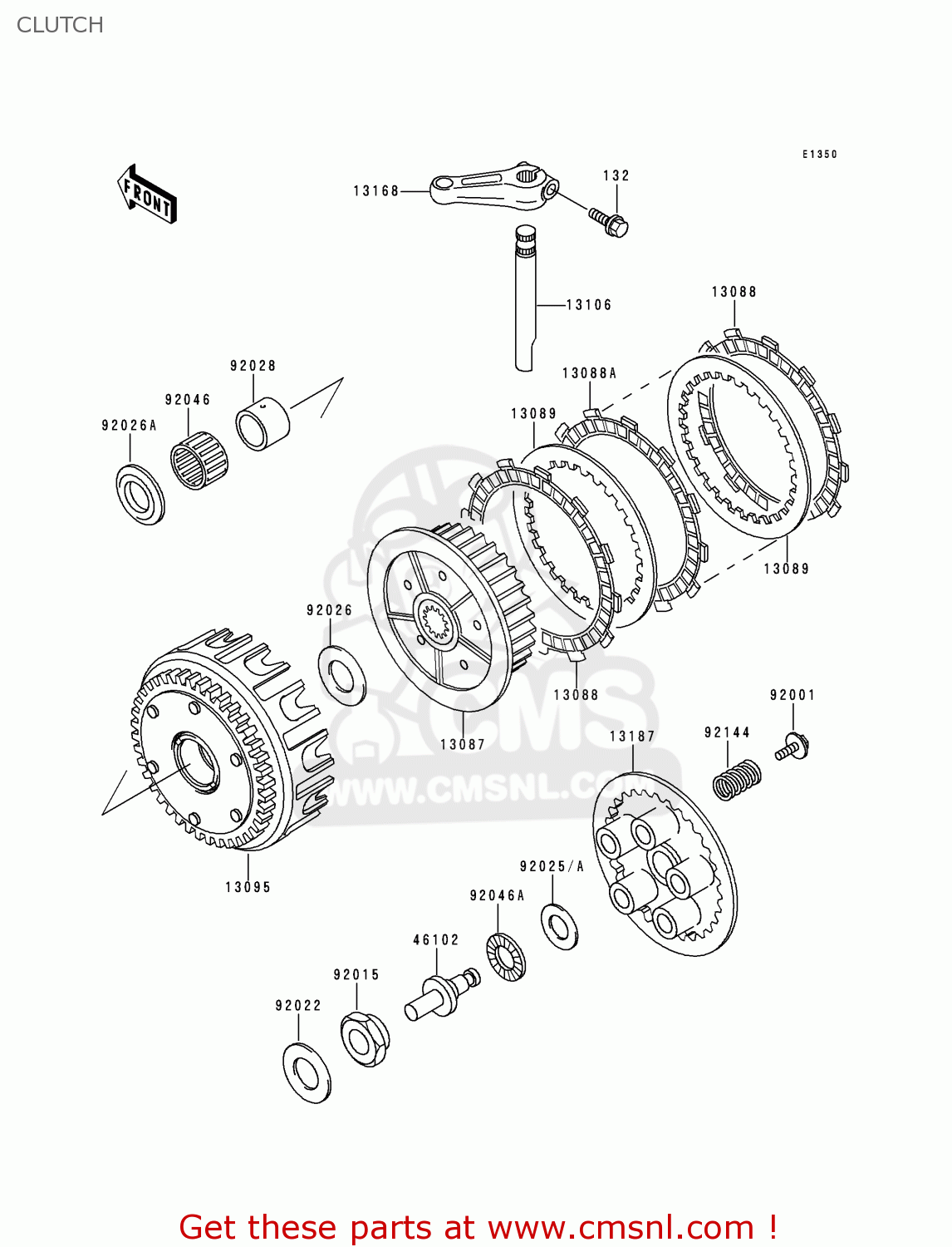 CLUTCH ZR750D2 ZEPHYR 750 1997 AUSTRIA FG