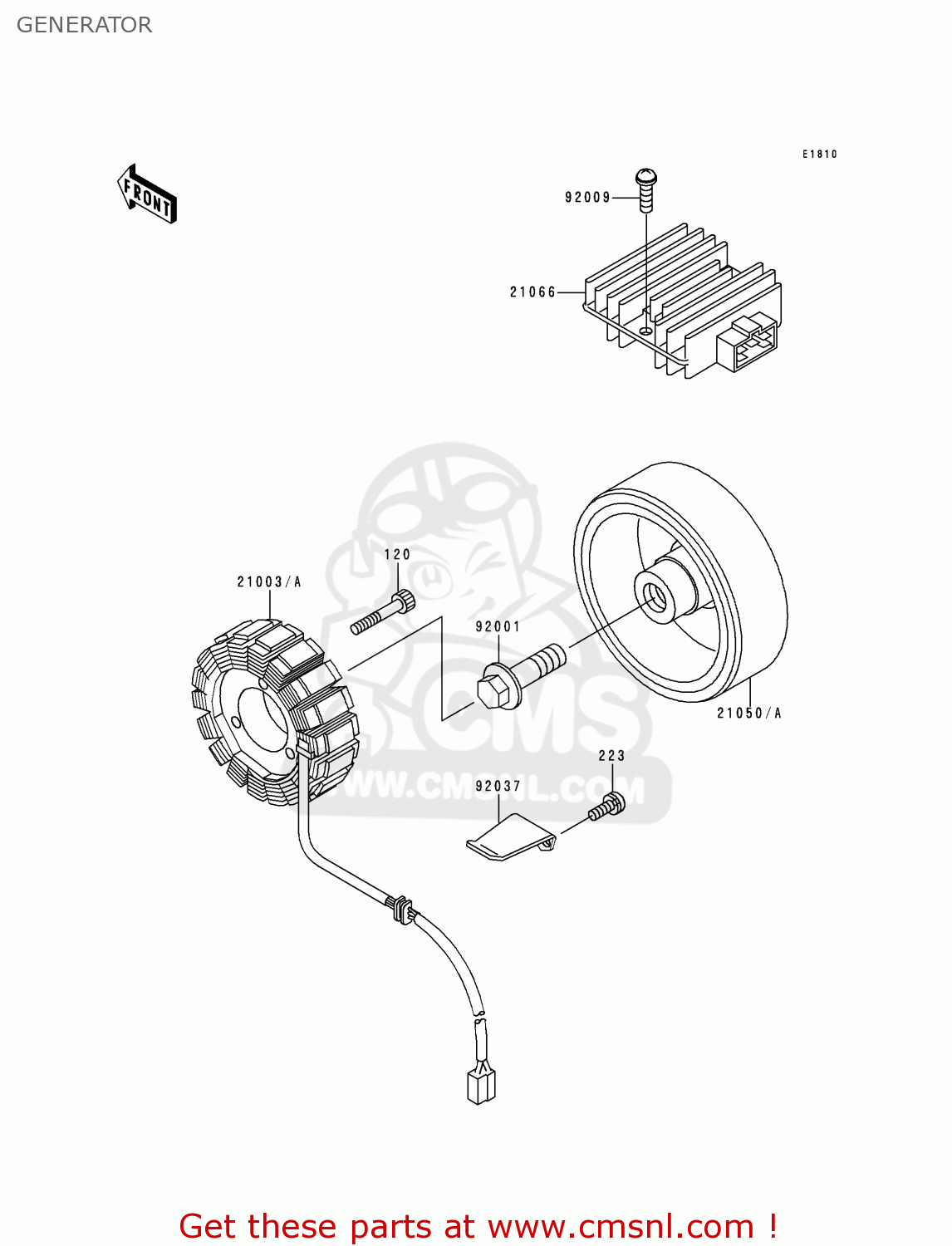 GENERATOR ZR750D2 ZEPHYR 750 1997 AUSTRIA FG
