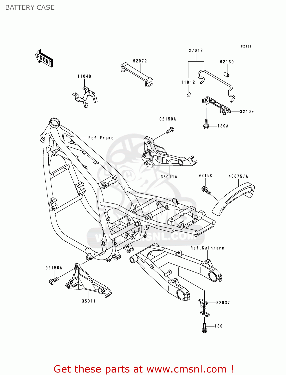 BATTERY CASE ZR750D2 ZEPHYR 750 1997 AUSTRIA FG
