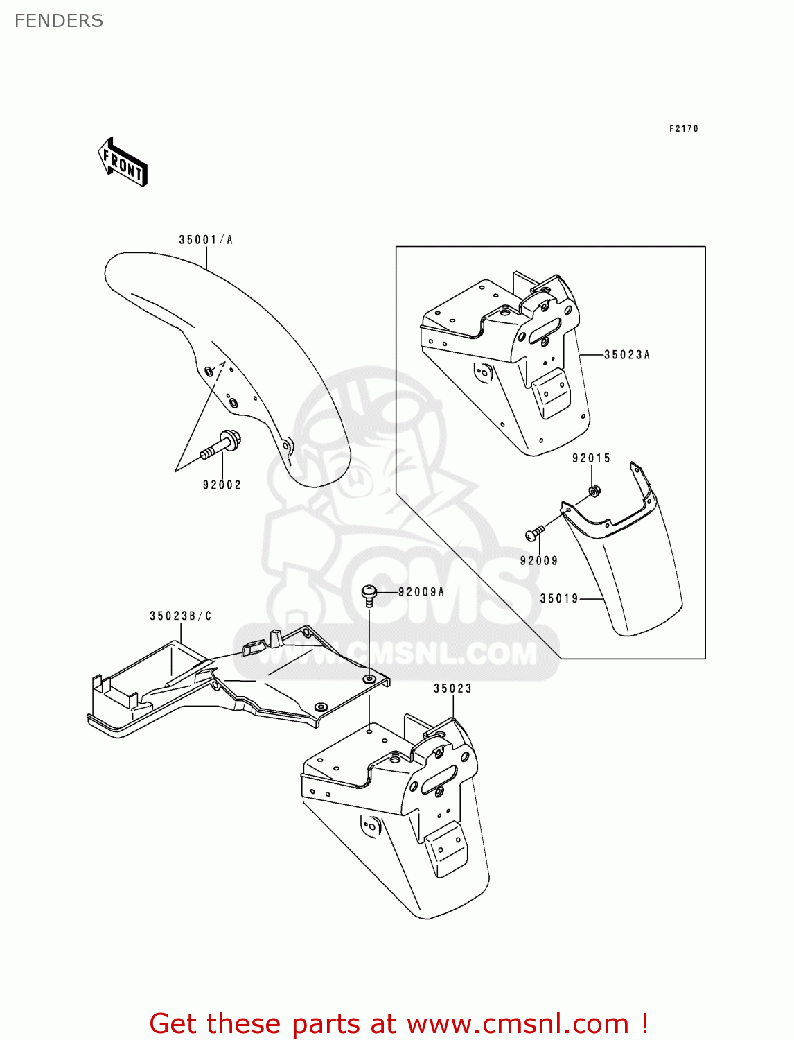 FENDERS ZR750D2 ZEPHYR 750 1997 AUSTRIA FG