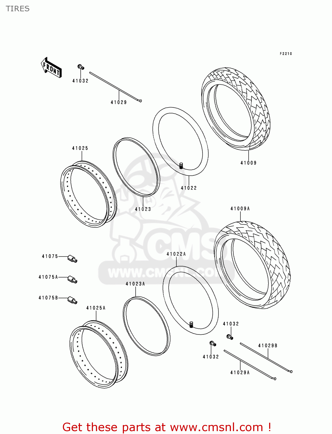 TIRES ZR750D2 ZEPHYR 750 1997 AUSTRIA FG