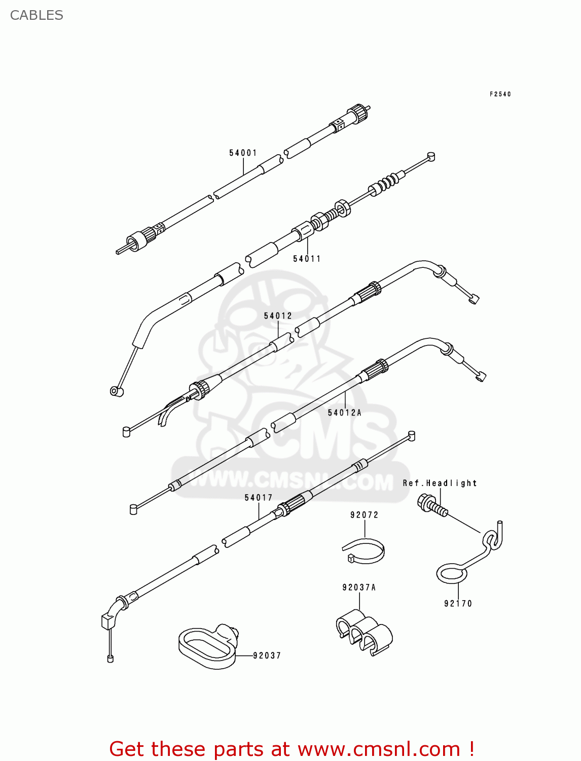 CABLES ZR750D2 ZEPHYR 750 1997 AUSTRIA FG