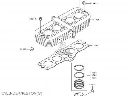 CYLINDER/PISTON(S) - ZR750D2 ZEPHYR 750 1997 AUSTRIA FG
