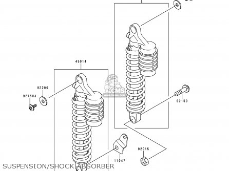 SUSPENSION/SHOCK ABSORBER - ZR750D2 ZEPHYR 750 1997 AUSTRIA FG