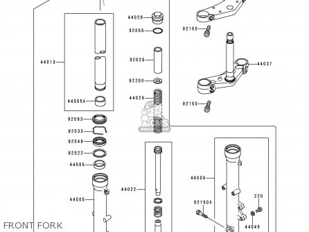 FRONT FORK - ZR750D2 ZEPHYR 750 1997 AUSTRIA FG