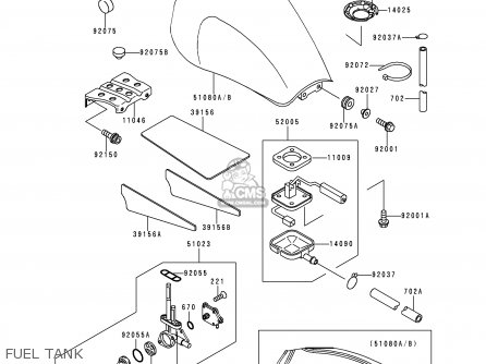 FUEL TANK - ZR750D2 ZEPHYR 750 1997 AUSTRIA FG