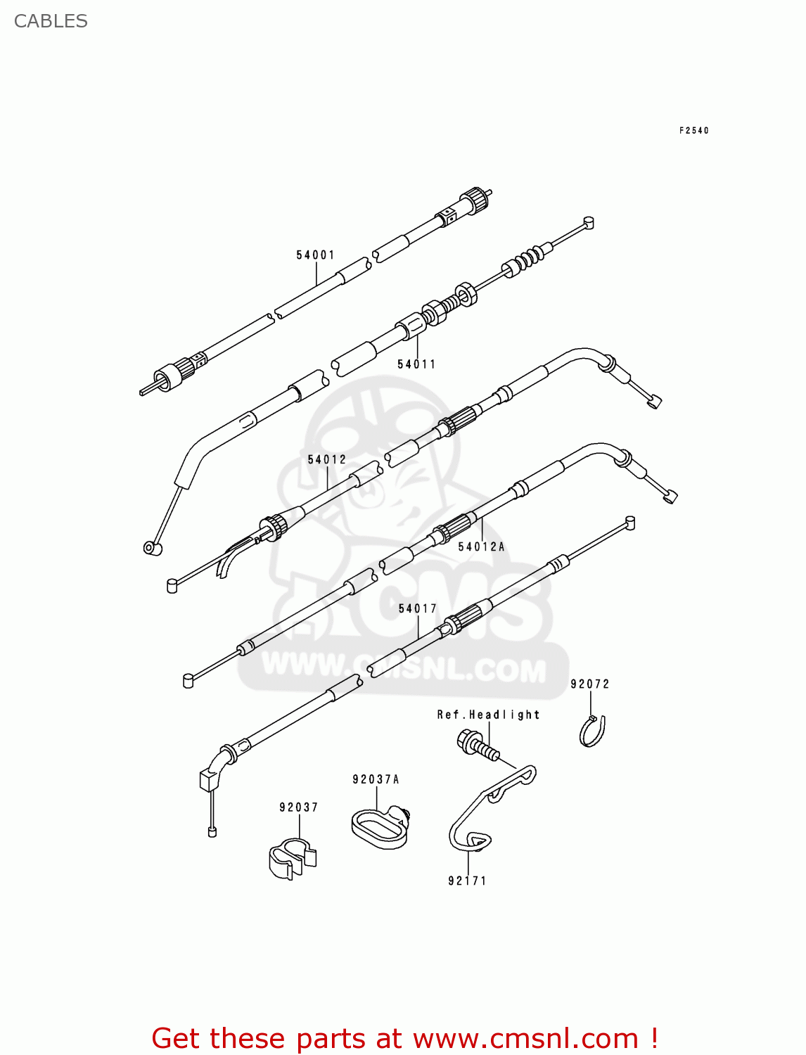 CABLES ZR750F1 ZR7 1999 EUROPE UK FR NL AR FG GR IT NR SD SP ST