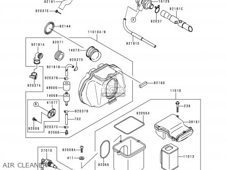 AIR CLEANER - ZR750F1 ZR7 1999 EUROPE UK FR NL AR FG GR IT NR SD SP ST