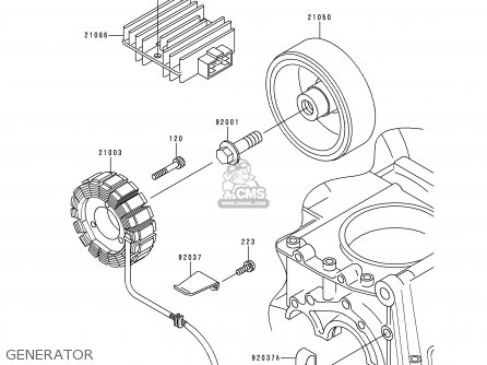 GENERATOR - ZR750F1 ZR7 1999 EUROPE UK FR NL AR FG GR IT NR SD SP ST