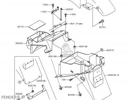 FENDERS - ZR750F1 ZR7 1999 EUROPE UK FR NL AR FG GR IT NR SD SP ST