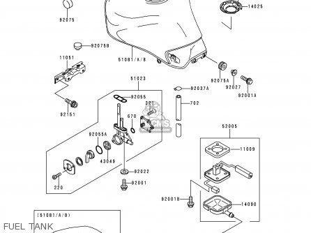 FUEL TANK - ZR750F1 ZR7 1999 EUROPE UK FR NL AR FG GR IT NR SD SP ST