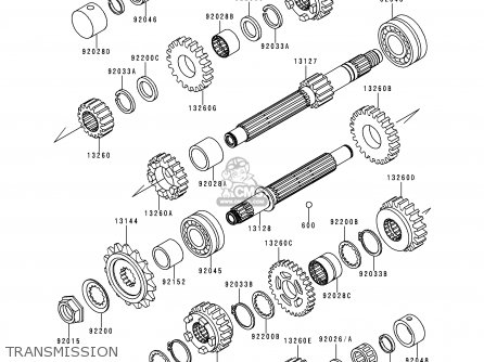 TRANSMISSION - ZR750F2 ZR7 2000 USA CALIFORNIA