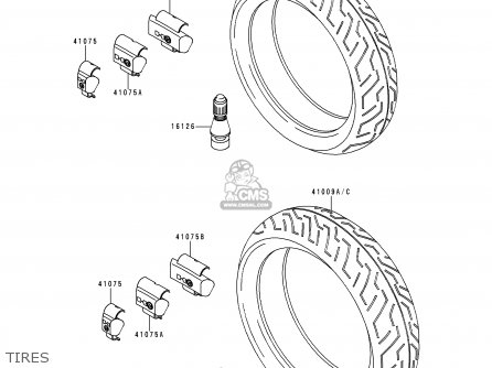TIRES - ZR750F2 ZR7 2000 USA CALIFORNIA