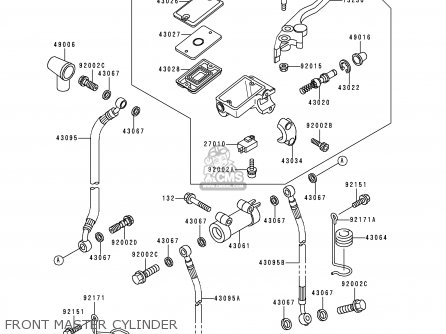 FRONT MASTER CYLINDER - ZR750F2 ZR7 2000 USA CALIFORNIA