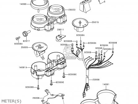 METER(S) - ZR750F2 ZR7 2000 USA CALIFORNIA