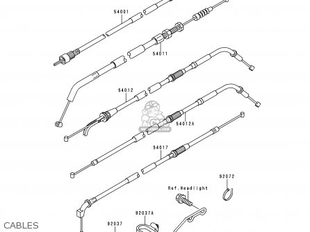CABLES - ZR750F2 ZR7 2000 USA CALIFORNIA