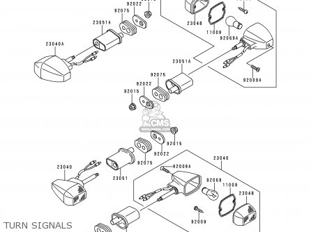 TURN SIGNALS - ZR750F2 ZR7 2000 USA CALIFORNIA