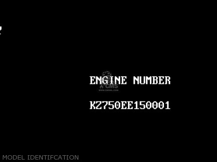 MODEL IDENTIFCATION - ZR750F2 ZR7 2000 USA CALIFORNIA
