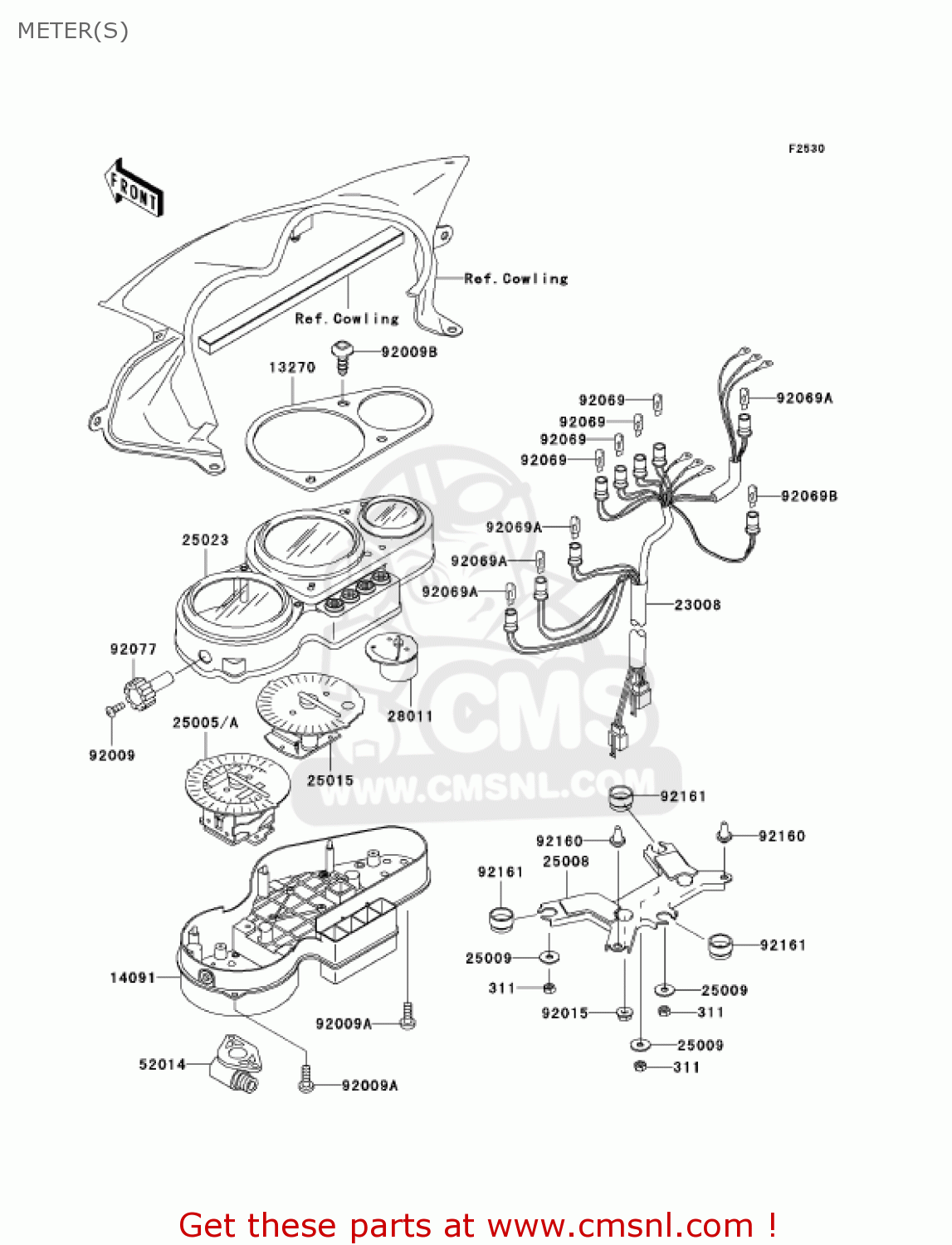 METER(S) ZR750H1 ZR7S 2001 USA CALIFORNIA