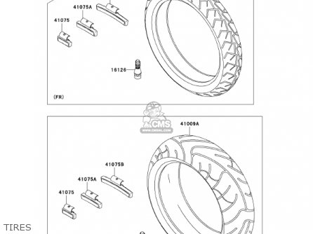 TIRES - ZR750H1 ZR7S 2001 USA CALIFORNIA