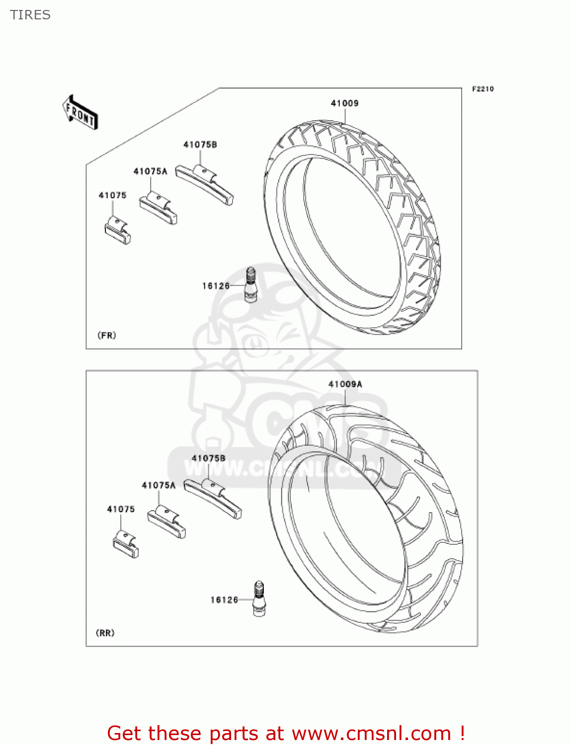 TIRES ZR750H2 ZR7S 2002 USA CALIFORNIA CANADA