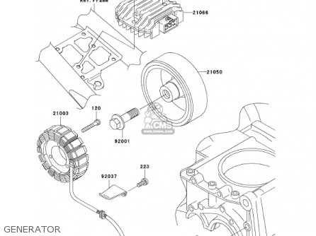 GENERATOR - ZR750H2 ZR7S 2002 USA CALIFORNIA CANADA