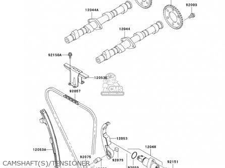 CAMSHAFT(S)/TENSIONER - ZR750H2 ZR7S 2002 USA CALIFORNIA CANADA