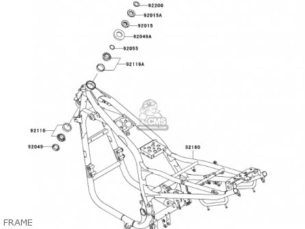 FRAME - ZR750H2 ZR7S 2002 USA CALIFORNIA CANADA