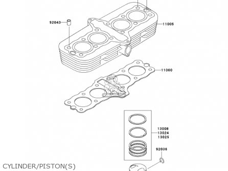 CYLINDER/PISTON(S) - ZR750H2 ZR7S 2002 USA CALIFORNIA CANADA