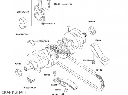 CRANKSHAFT - ZR750H2 ZR7S 2002 USA CALIFORNIA CANADA