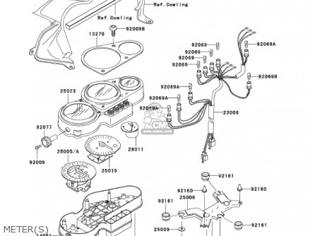 METER(S) - ZR750H2 ZR7S 2002 USA CALIFORNIA CANADA