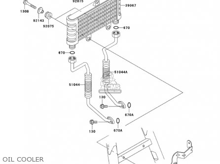 OIL COOLER - ZR750H2 ZR7S 2002 USA CALIFORNIA CANADA