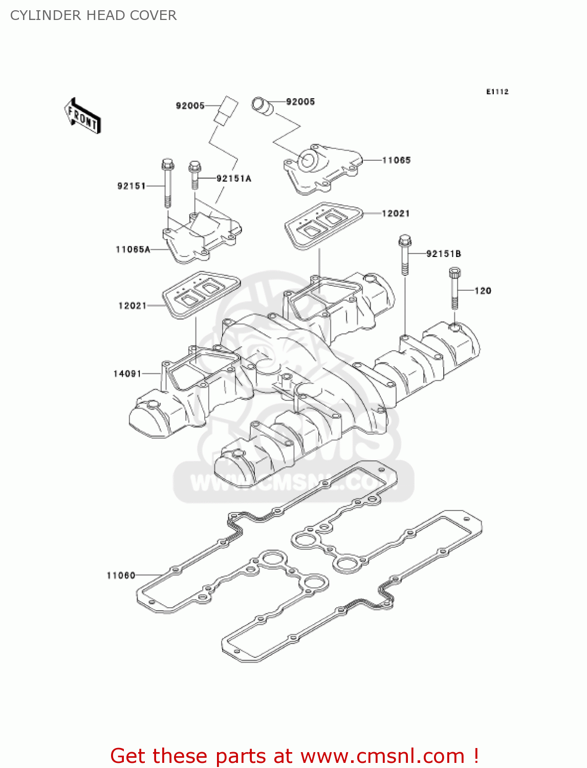 CYLINDER HEAD COVER ZR750H3 ZR7S 2003 USA CALIFORNIA CANADA