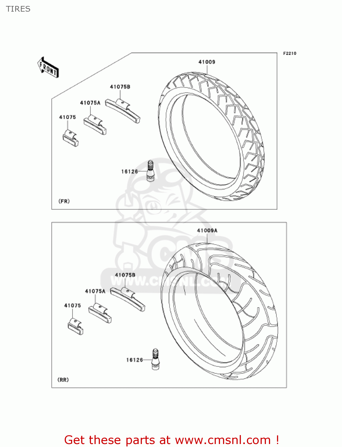 TIRES ZR750H3 ZR7S 2003 USA CALIFORNIA CANADA