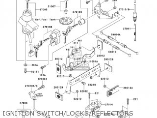 IGNITION SWITCH/LOCKS/REFLECTORS - ZR750H3 ZR7S 2003 USA CALIFORNIA CANADA