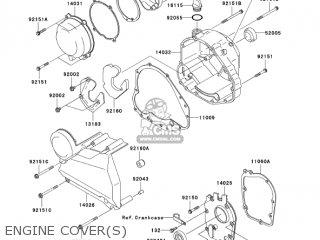 ENGINE COVER(S) - ZR750H3 ZR7S 2003 USA CALIFORNIA CANADA